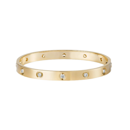 18K Ten Diamonds Love Bracelet